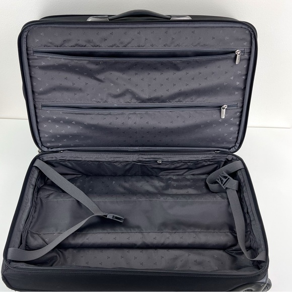 TUMI BLK UPRIGHT ROLLING EXPANDABLE +GARMENT SLEEVE #22034D4-CARRYON - Picture 12 of 16